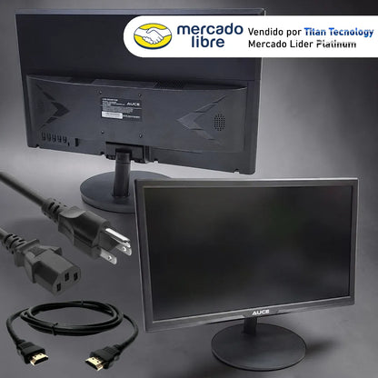 Monitor Auce Tn 19,5 Pulgadas / Ofimática / Gaming Ligero Hd Negro