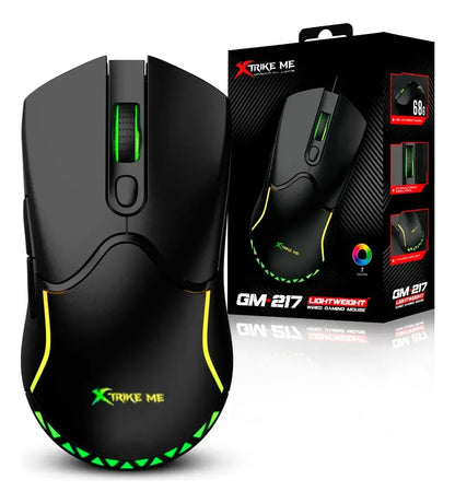 Mouse Gaming Xtrike Me Gm217 Ultra Liviano Retroiluminado
