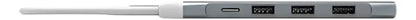 Hub Multipuerto Marvo Uh008 4 Puerto Usb 3.0/2.0 Tipo C Aluminio