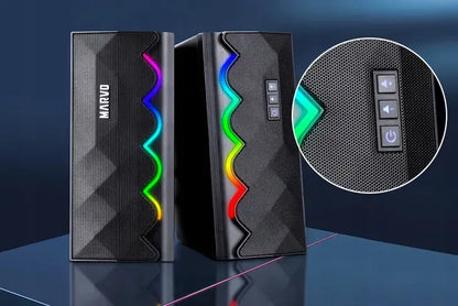 Corneta De Computadora Pc Laptop Marvo Sg-269 Rgb Gaming