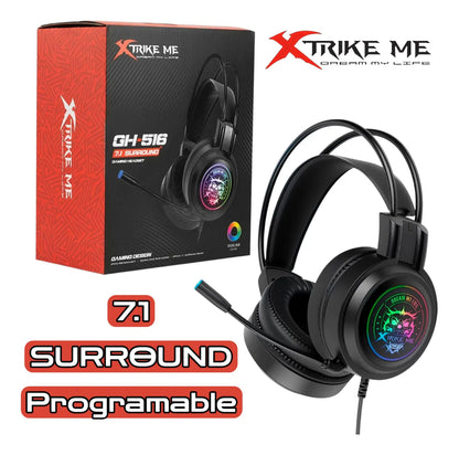 Audifonos Gamer Xtrike Me Gh-516 7.1 Surround Usb Rgb
