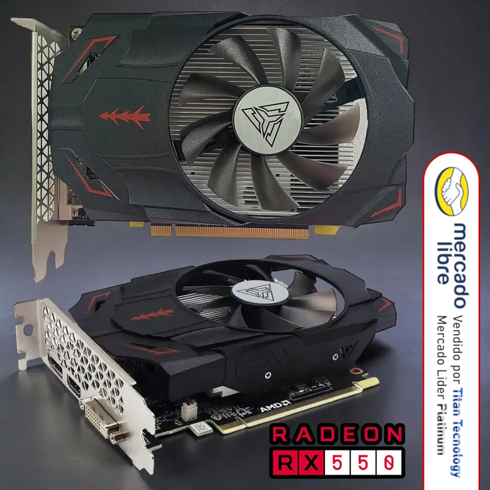 Tarjeta De Video Arktek Radeon Rx550 8gb Gddr5 128bit