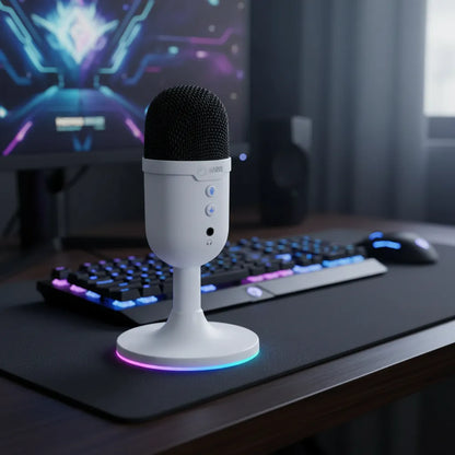 Microfono Marvo Gamer Mic-06 Blast40 Rgb Usb Omnidireccional
