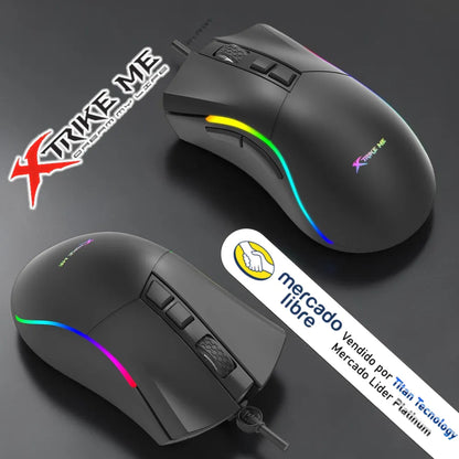 Mouse Gamer Xtrike Me Gm-226 7200 Dpi 125 Hz Rgb