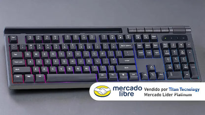 Marvo Teclado Gaming K603 En Soldat S40 De Membrana Rgb