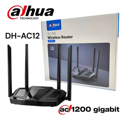 Router Wifi Doble Banda Gigabit Ac1200 Fibra Dh-ac12 Dahua