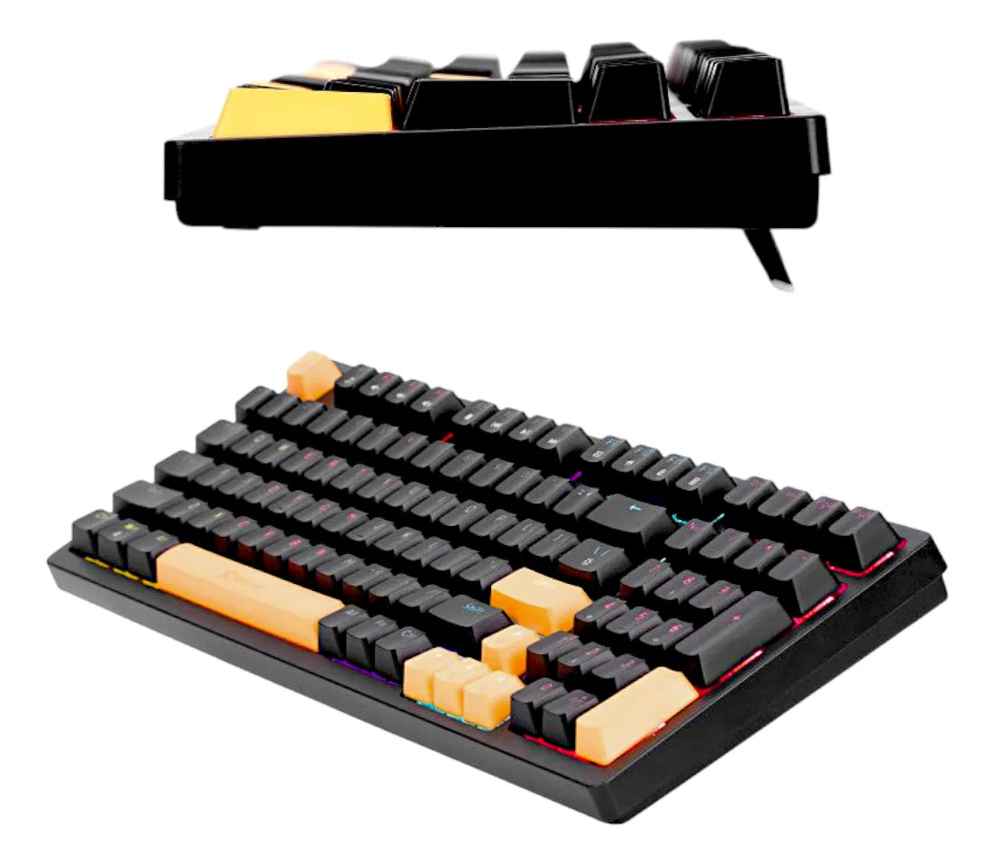 Teclado Mecánico Alámbrico Gaming Xtrike Me Gk-997 80% Rgb Negro