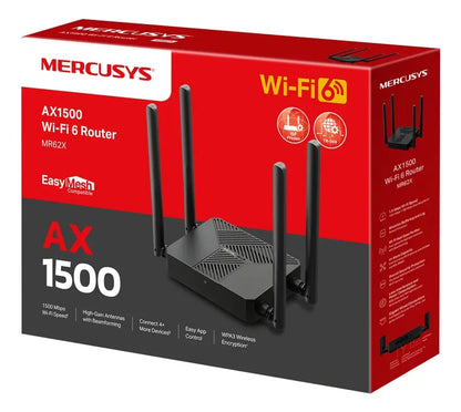 Router Inalámbrico Doble Banda Gigabit Ax1500 Wifi6 Mr62x