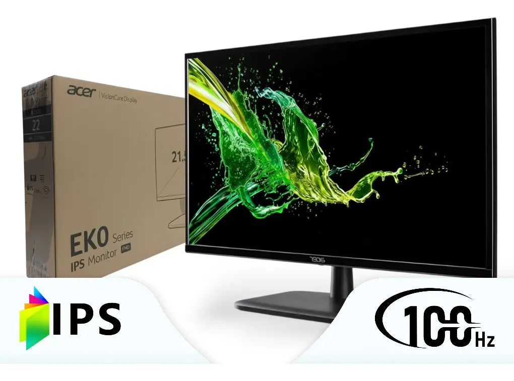 Monitor Acer Ips 21.5 Pulgadas / Eko Series Ek220q Fhd Negro
