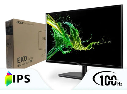 Monitor Acer Ips 21.5 Pulgadas / Eko Series Ek220q Fhd Negro