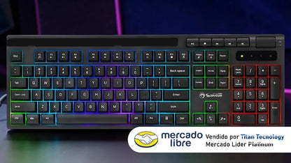 Marvo Teclado Gaming K603 En Soldat S40 De Membrana Rgb