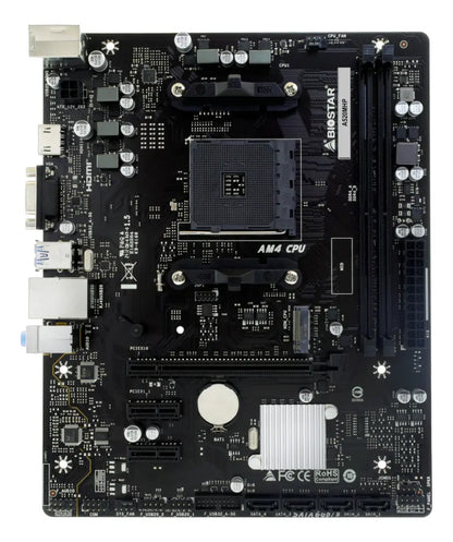 Tarjeta Madre Biostar A520mhp Amd Ryzen Ddr4 Am4 Micro Atx Negro