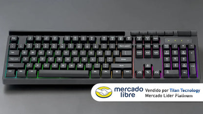 Marvo Teclado Gaming K603 En Soldat S40 De Membrana Rgb
