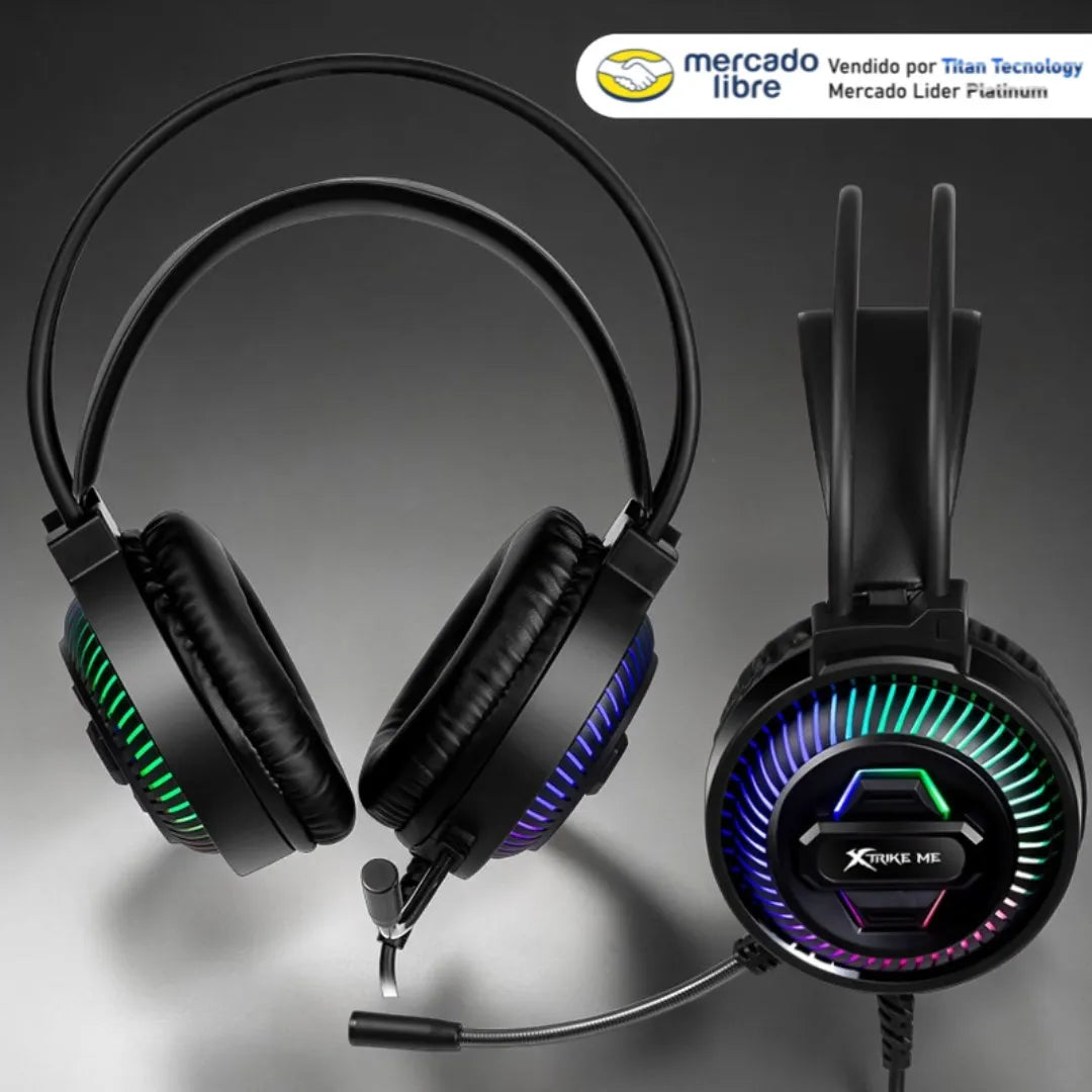 Audifono Con Microfono Gaming Xtrike Me Gh-510 Rgb Usb