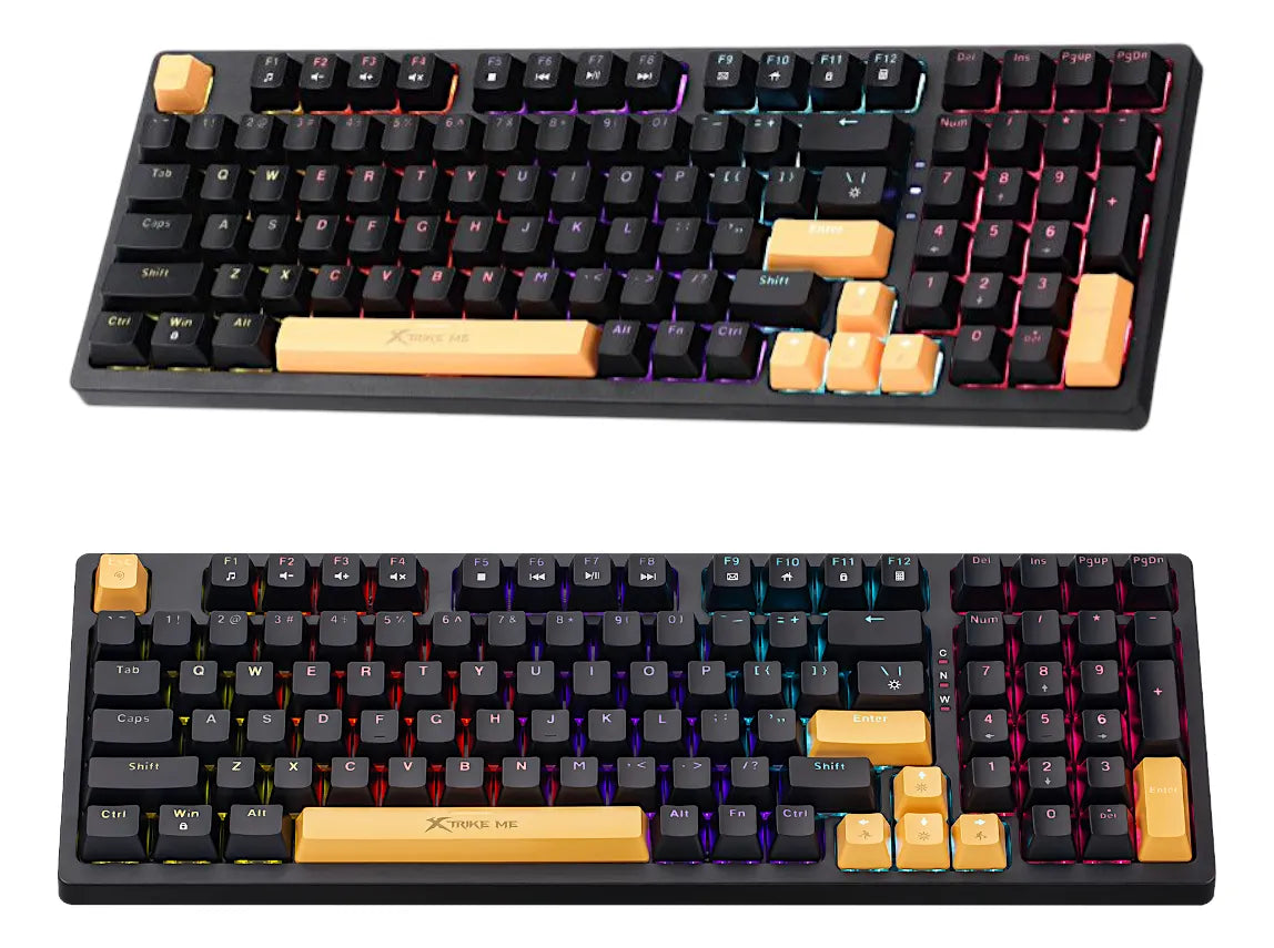 Teclado Mecánico Alámbrico Gaming Xtrike Me Gk-997 80% Rgb Negro