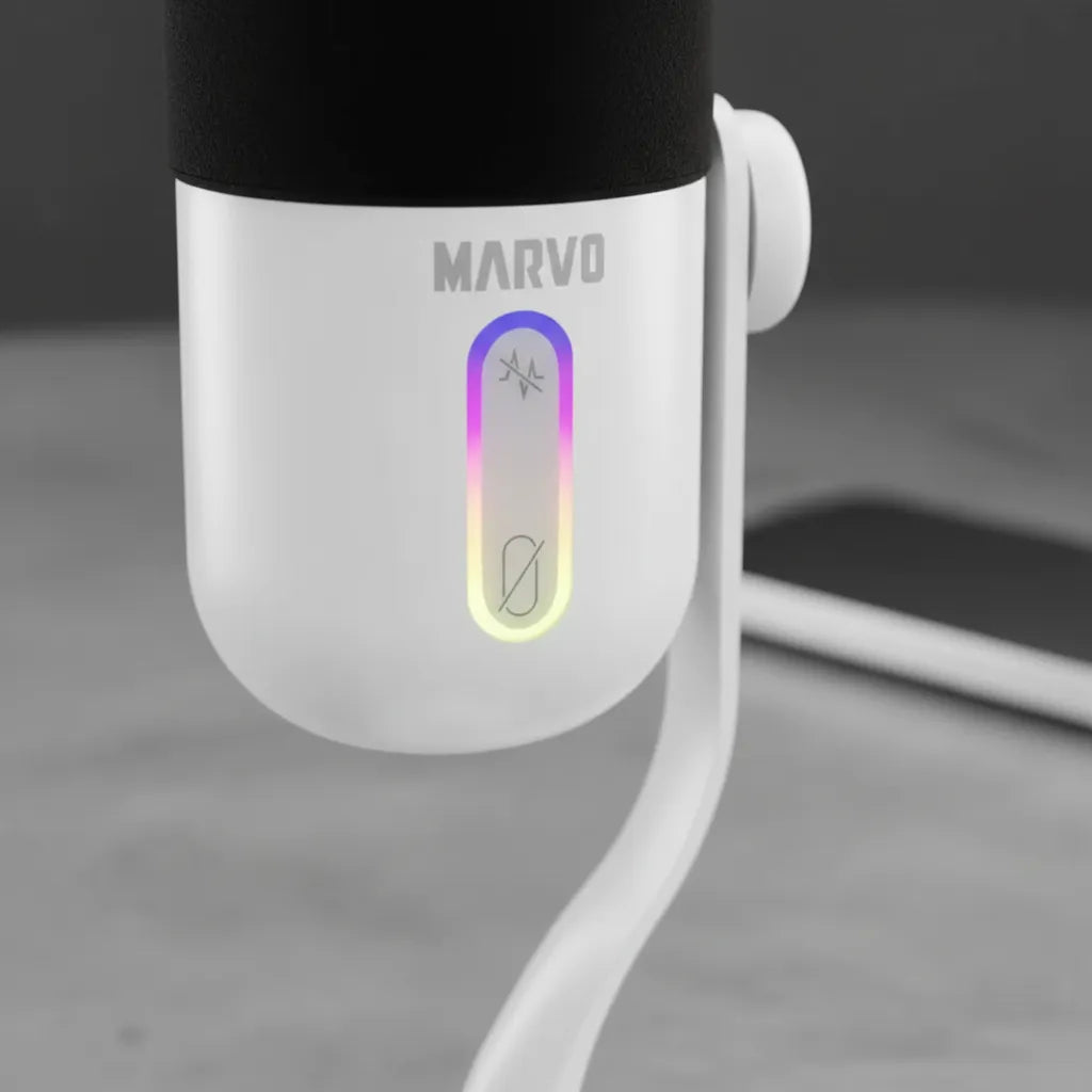 Micrófono Marvo Gamer Mic-08 Blast 50 Rgb Usb Condensador