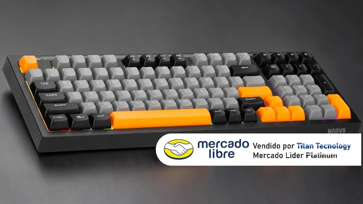 Marvo Teclado Gaming K603 En Soldat S40 De Membrana Rgb Negro Inglés Internacional