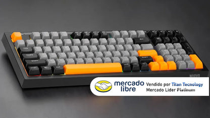Marvo Teclado Gaming K603 En Soldat S40 De Membrana Rgb Negro Inglés Internacional