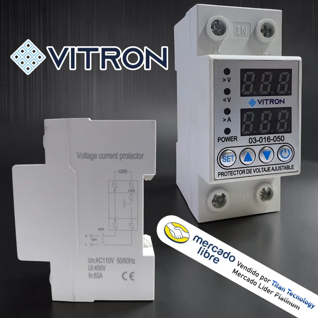 Protector / Supervisor Multi-voltaje Digital 110/220v 63amp