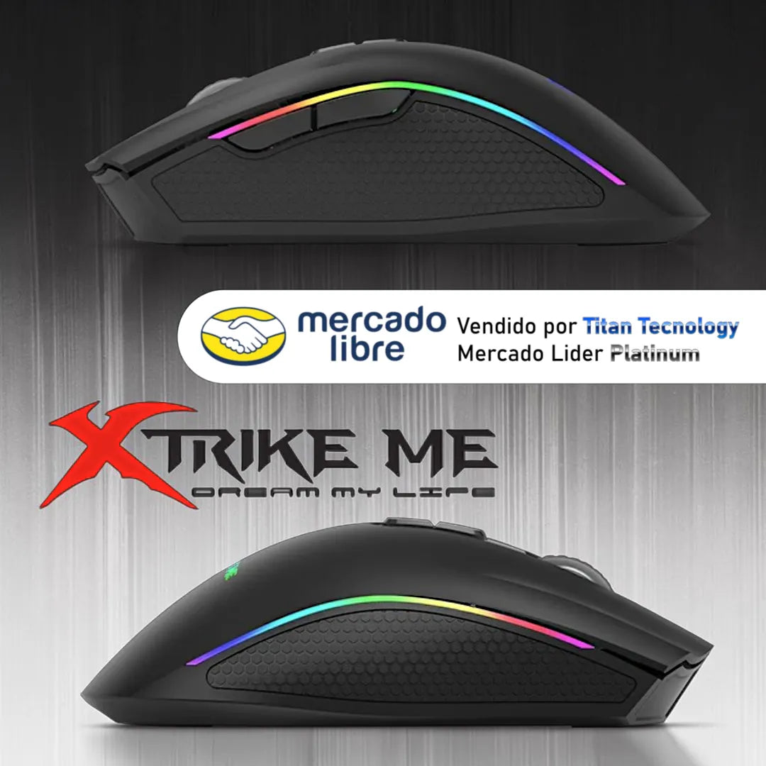 Mouse Xtrike Me Gm-314 7200 Dpi Rgb Gamer Negro