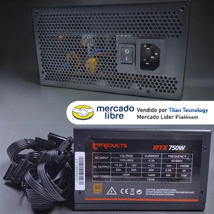 Fuente De Poder Certificada Atx 80+bronze 750w Up Products