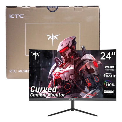 Monitor Curvo Para Juegos Ktc De 24 Pulgadas 165hz Fhd 1080p Negro