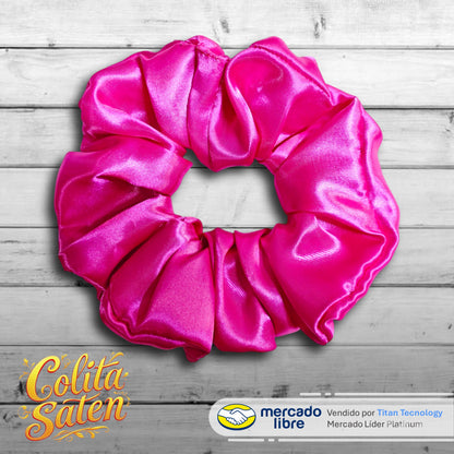 Scrunchies / Colita / Moñera / Moño De Satén - Pack De 3 Unidades