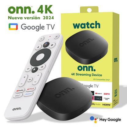 Watch Onn 4K Google Tv Streaming Android Dolby Atmos 2GB Ram / 8GB Rom