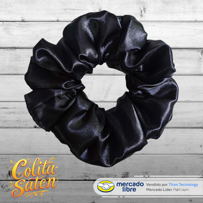 Scrunchies / Colita / Moñera / Moño De Satén - Pack De 3 Unidades