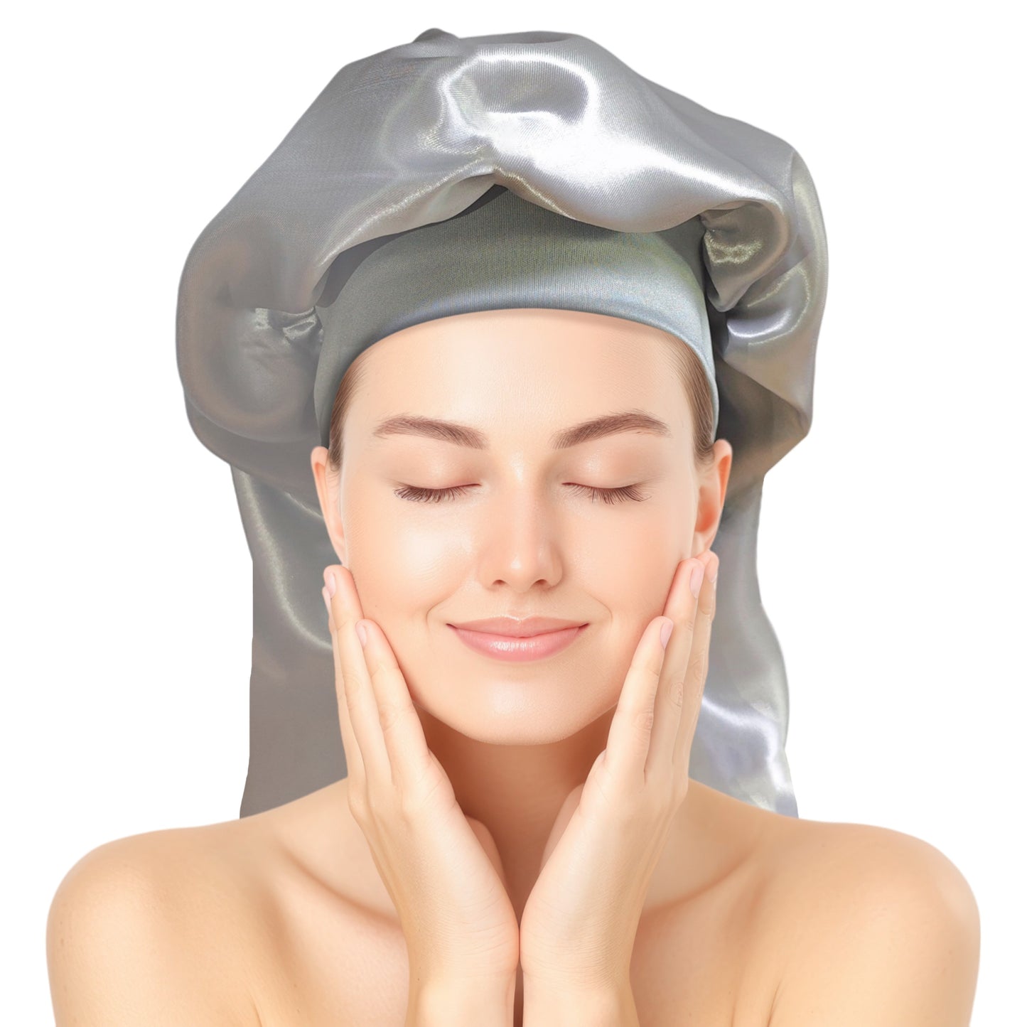 Bonnet / Gorro de Satén para dormir y evitar el frizz - Largo