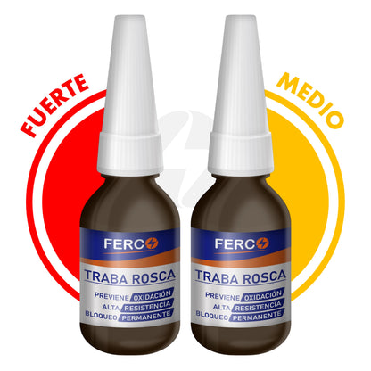 Fijador De Rosca Trabarosca Ferco - Fuerza (Media / Fuerte) 10ml