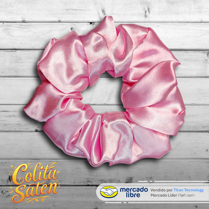 Scrunchies / Colita / Moñera / Moño De Satén - Pack De 3 Unidades