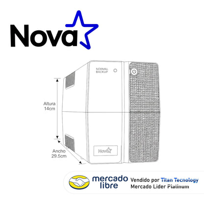 Ups Nova 600va 360w Up-635 6 Tomas
