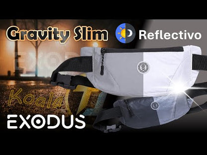 Koala / Cangurera Exodus Gravity Slim con tela "Reflectiva"